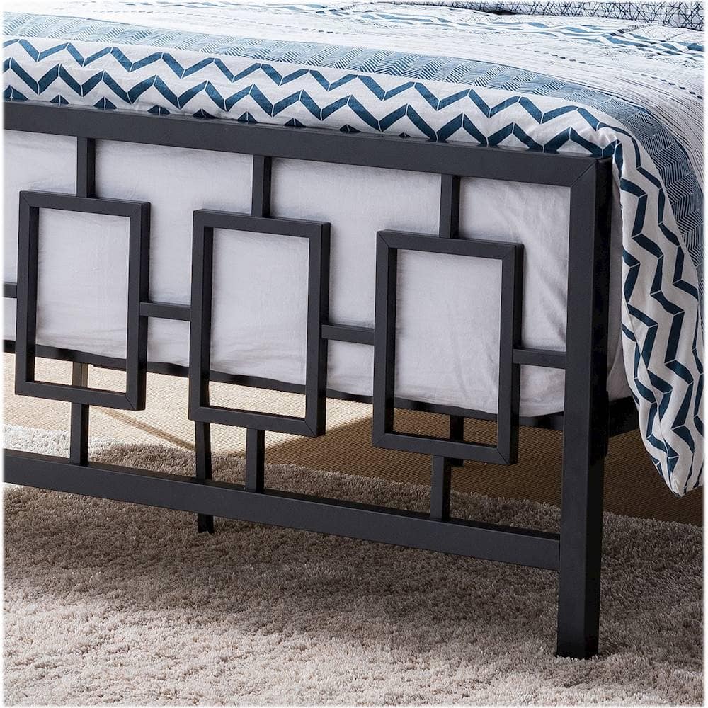 Best Buy Noble House Lacona 61" Queen Size Iron Platform Bed Frame