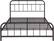 Front. Noble House - Sodus Industrial 63.8" Queen Size Iron Bed Frame - Charcoal Gray.