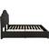 Alt View 11. Noble House - Hobart Fully Upholstered Fabric 87" Queen-Size Bed Frame - Black.
