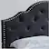 Alt View 17. Noble House - Hobart Fully Upholstered Fabric 87" Queen-Size Bed Frame - Black.