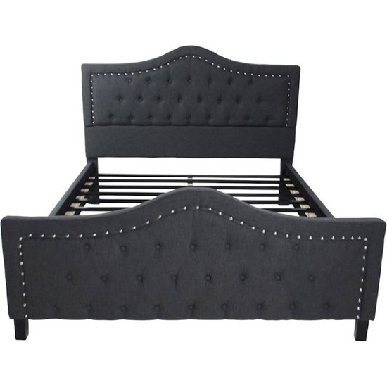 Noble House Hawley Fully Upholstered, Is A Full And Queen Bed Frame The Same Size
