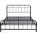Front. Noble House - Sodus Industrial 63.8" Queen Size Iron Bed Frame - Flat Black.