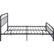 Alt View 11. Noble House - Sodus Industrial 63.8" Queen Size Iron Bed Frame - Flat Black.