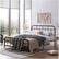 Alt View 12. Noble House - Sodus Industrial 63.8" Queen Size Iron Bed Frame - Flat Black.