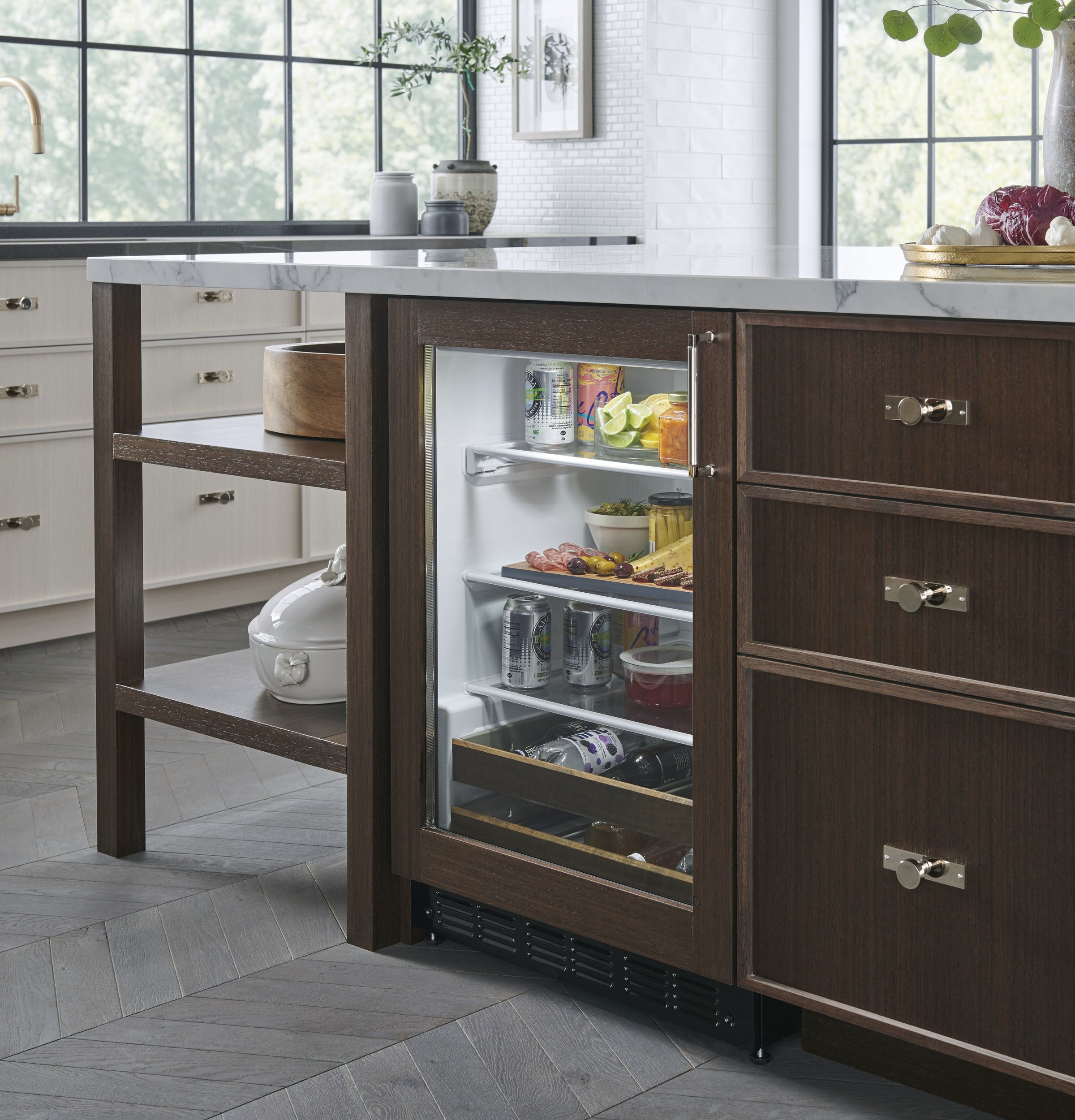 Alt View 15. Monogram - 126-Can Beverage Cooler - Stainless Steel.