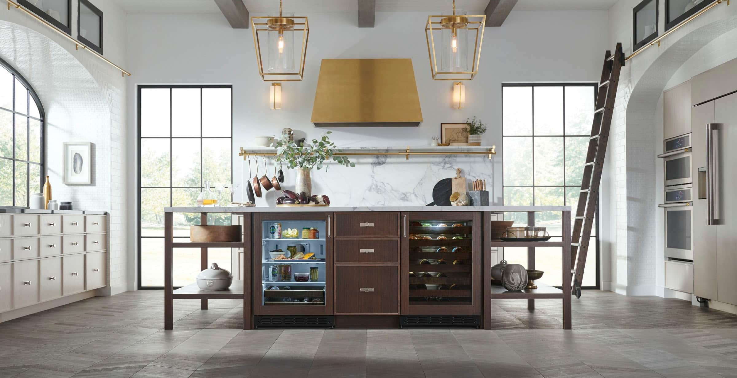 Alt View 16. Monogram - 126-Can Beverage Cooler - Stainless Steel.