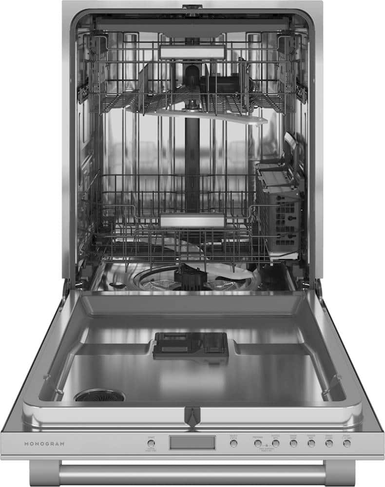 Alt View 1. Monogram - Top Control Smart Built-In Stainless Steel Tub Dishwasher with 3rd Rack and 42 dBA - Stainless steel.