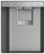 Alt View Zoom 4. Monogram - 20.4 Cu. Ft. Side-by-Side Built-In Refrigerator with Dispenser - Stainless steel.