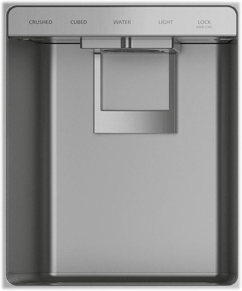 Alt View 4. Monogram - 20.4 Cu. Ft. Side-by-Side Built-In Refrigerator with Dispenser - Stainless Steel.