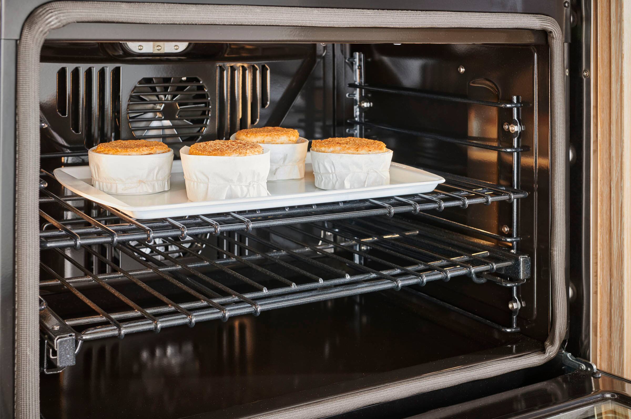 Alt View 16. Monogram - 30" Built-In Double Electric Convection Wall Oven - Stainless Steel.