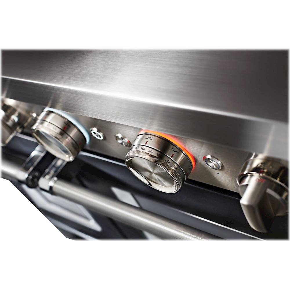 KFGC558JBK by KitchenAid - KitchenAid® 48'' Smart Commercial-Style Gas  Range with Griddle