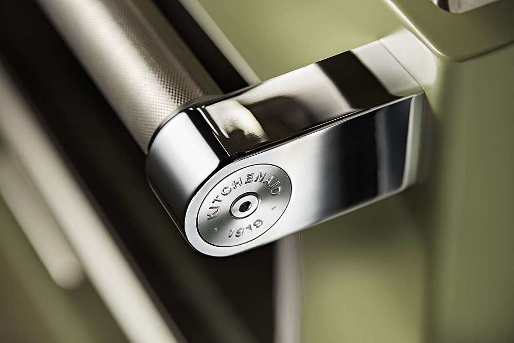 Alt View 19. KitchenAid - Commercial-Style 5.1 Cu. Ft. Slide-In Gas True Convection Range with Self-Cleaning - Avocado Cream.