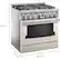 Alt View 11. KitchenAid - Commercial-Style 5.1 Cu. Ft. Slide-In Gas True Convection Range with Self-Cleaning - Milkshake.