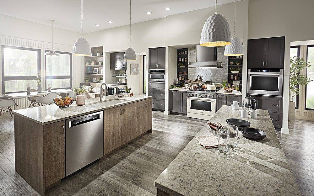 Alt View 27. KitchenAid - Commercial-Style 5.1 Cu. Ft. Slide-In Gas True Convection Range with Self-Cleaning - Milkshake.