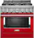 Front. KitchenAid - Commercial-Style 5.1 Cu. Ft. Slide-In Gas True Convection Range with Self-Cleaning - Passion Red.