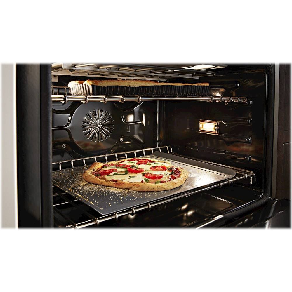 Alt View 16. KitchenAid - 6.3 Cu. Ft. Freestanding Double Oven Gas True Convection Range with Self-Cleaning and Griddle - Milkshake.