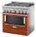 Alt View 13. KitchenAid - Commercial-Style 5.1 Cu. Ft. Slide-In Gas True Convection Range with Self-Cleaning - Scorched Orange.