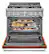 Alt View 15. KitchenAid - Commercial-Style 5.1 Cu. Ft. Slide-In Gas True Convection Range with Self-Cleaning - Scorched Orange.