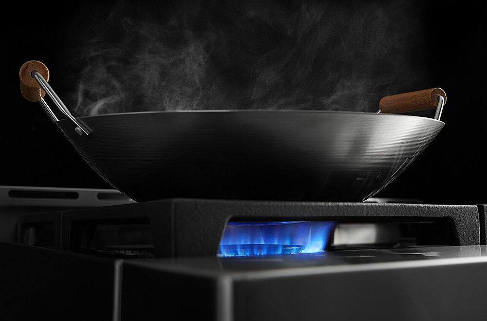 Alt View 24. KitchenAid - Commercial-Style 5.1 Cu. Ft. Slide-In Gas True Convection Range with Self-Cleaning - Scorched Orange.