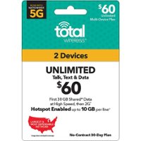 Total Wireless - $60 Unlimited Family Plan Now Mobile Hotspot≈ Enabled (Email Delivery) [Digital] - Front_Zoom
