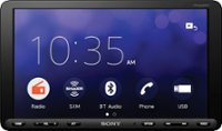 Front. Sony - 8.95" Digital Media Receiver with Built-in Bluetooth - Black.