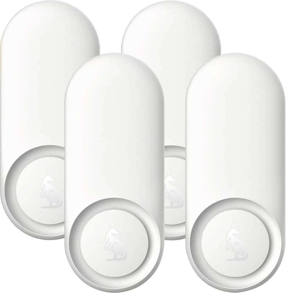 Front. Kangaroo - Water + Climate Sensor (4-Pack) - White.