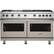 Front. Viking - Professional 5 Series Freestanding Double Oven Gas Convection Range - Pacific Gray.