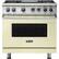 Front. Viking - 5-Series 5.6 Cu. Ft. Self-Cleaning Freestanding Dual Fuel Convection Range - Vanilla Cream.