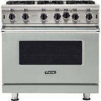 Viking - Professional 5 Series 5.1 Cu. Ft. Freestanding Gas Convection Range - Arctic Gray - Front_Zoom