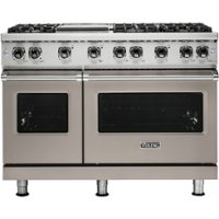 Viking - Professional 5 Series 6.1 Cu. Ft.  Freestanding Double Oven LP Gas Convection Range - Pacific gray - Front_Zoom