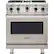 Front. Viking - Professional 5 Series 4.0 Cu. Ft. Freestanding Gas Convection Range - Pacific Gray.