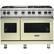 Front. Viking - Professional 5 Series Freestanding Double Oven Gas Convection Range - Vanilla Cream.