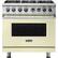 Front. Viking - 5-Series 5.6 Cu. Ft. Self-Cleaning Freestanding Dual Fuel Convection Range - Vanilla Cream.
