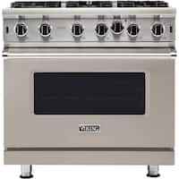 Viking - Professional 5 Series 5.1 Cu. Ft. Freestanding Gas Convection Range - Pacific Gray - Front_Zoom