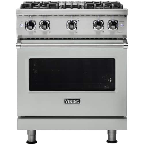 Viking - Professional 5 Series 4.0 Cu. Ft. Freestanding Gas Convection Range - Arctic Gray