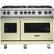 Front. Viking - Professional 5 Series Freestanding Double Oven Gas Convection Range - Vanilla Cream.