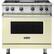 Front. Viking - Professional 5 Series 5.1 Cu. Ft. Freestanding LP Gas Convection Range - Vanilla Cream.