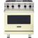 Front. Viking - Professional 5 Series 4.0 Cu. Ft. Freestanding LP Gas Convection Range - Vanilla Cream.