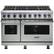 Front. Viking - VGR Freestanding 7-Series Gas 48"W Range - Arctic Gray.