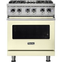 Viking - Professional 5 Series 4.7 Cu. Ft. Freestanding Dual Fuel LP Gas True Convection Range with Self-Cleaning - Vanilla Cream - Front_Zoom