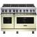 Front. Viking - VGR Freestanding 7-Series Gas 48"W Range - Vanilla Cream.