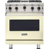 Viking - Professional 5 Series 4.0 Cu. Ft. Freestanding Gas Convection Range - Vanilla Cream - Front_Zoom