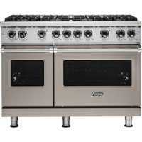 Viking - Professional 5 Series Freestanding Double Oven Gas Convection Range - Pacific gray - Front_Zoom