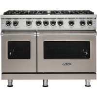 Viking - Professional 5 Series 6.1 Cu. Ft.  Freestanding Double Oven LP Gas Convection Range - Pacific gray - Front_Zoom
