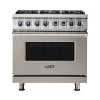 Viking - Professional 7 Series 5.1 Cu. Ft. Freestanding Gas Convection Range - Pacific gray - Front_Zoom