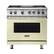 Front. Viking - VGR Freestanding 7-Series Gas 36"W Range - Vanilla Cream.