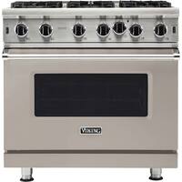 Viking - Professional 5 Series 5.1 Cu. Ft. Freestanding Gas Convection Range - Pacific Gray - Front_Zoom