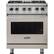Front. Viking - 5-Series 4.7 Cu. Ft. Self-Cleaning Freestanding Dual Fuel Convection Range - Pacific Gray.