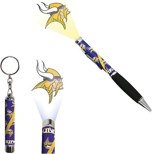 Front Standard. Evergreen - Minnesota Vikings Projection Pen and Key Chain.