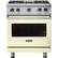 Front. Viking - Professional 5 Series 4.0 Cu. Ft. Freestanding Gas Convection Range - Vanilla Cream.